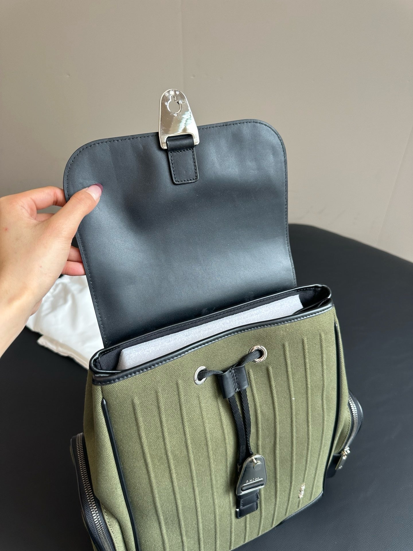 Green and Blue Backpack