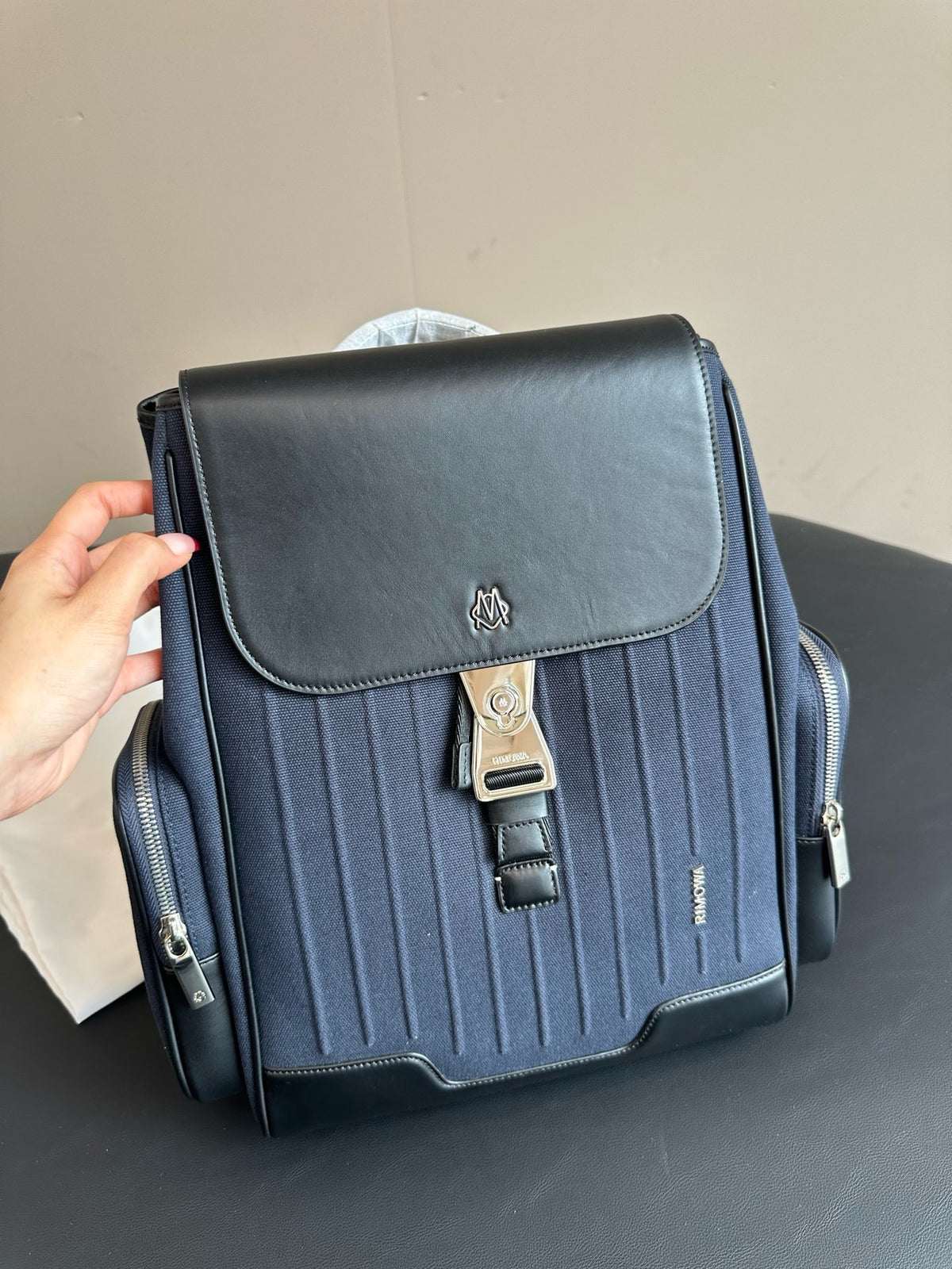 Green and Blue Backpack