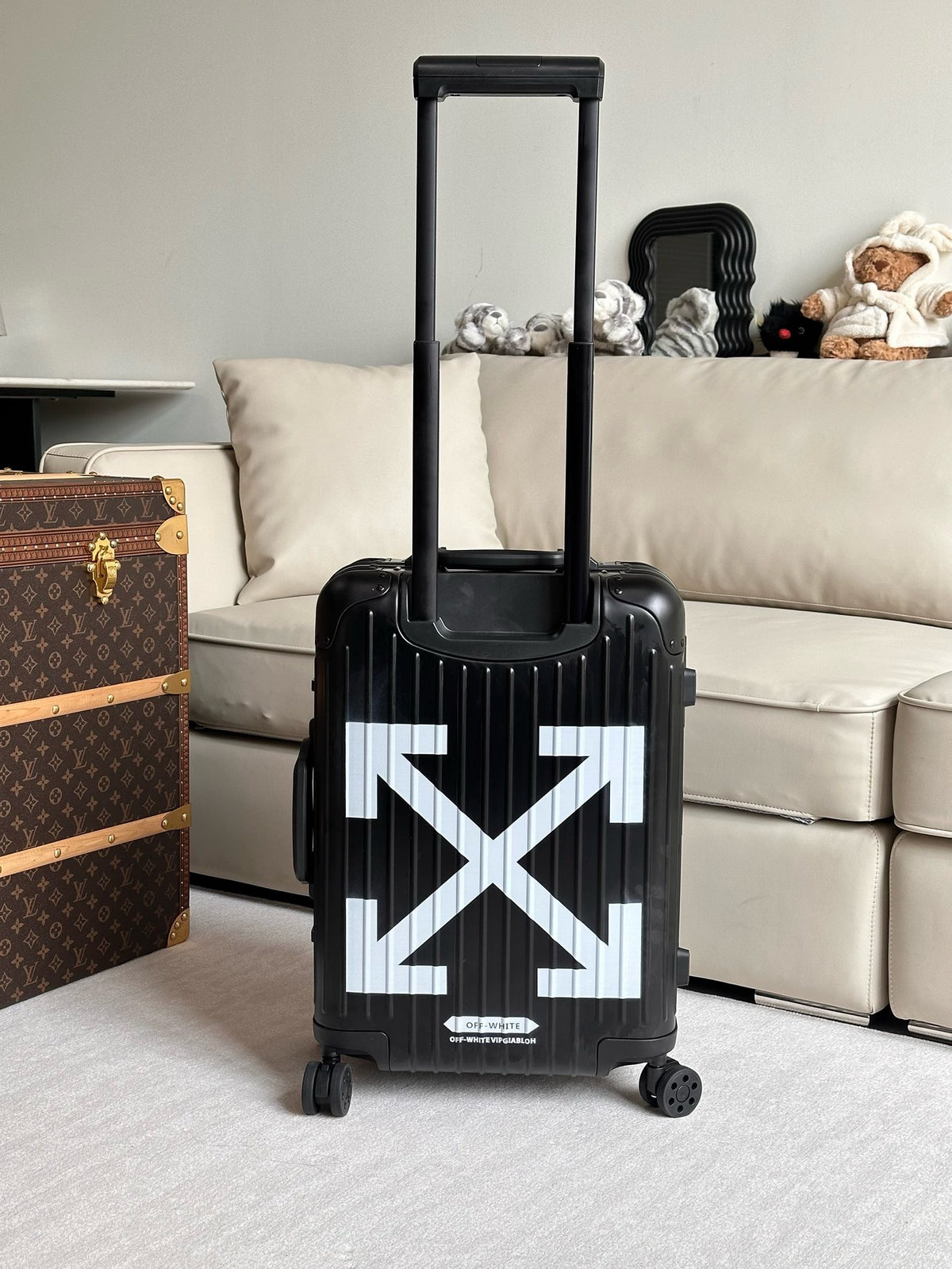 Black and Silver Suitcase