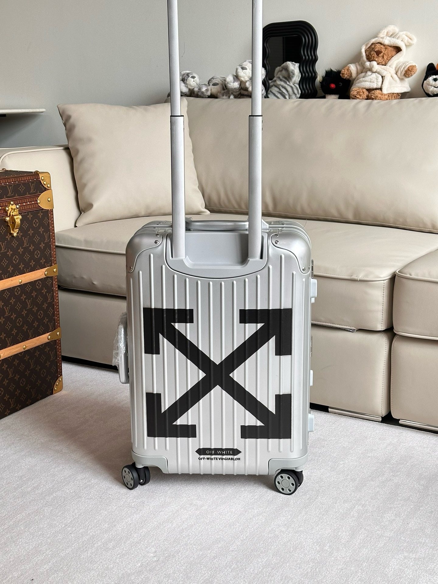 Black and Silver Suitcase