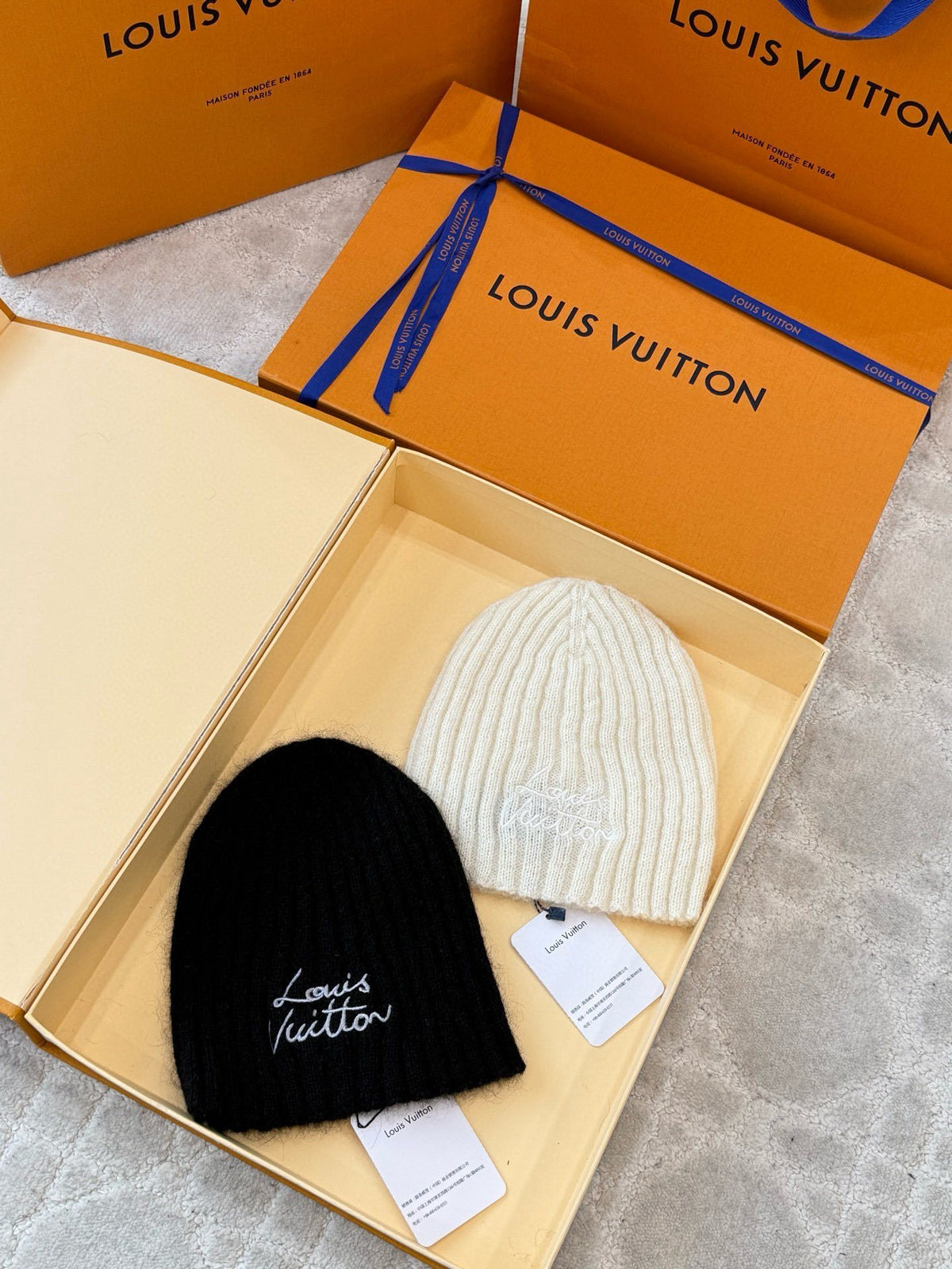 Black and Cream Hat