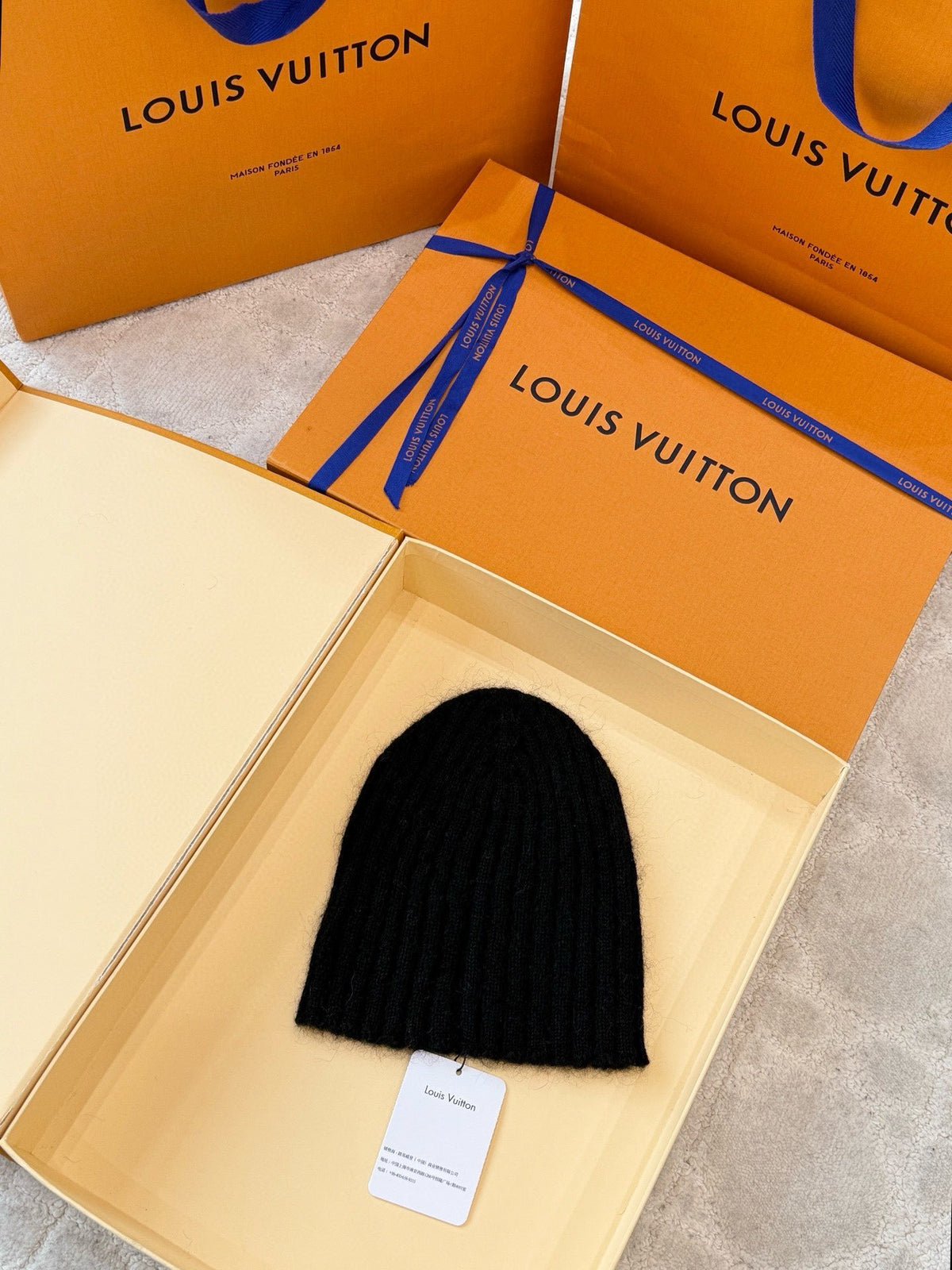 Black and Cream Hat