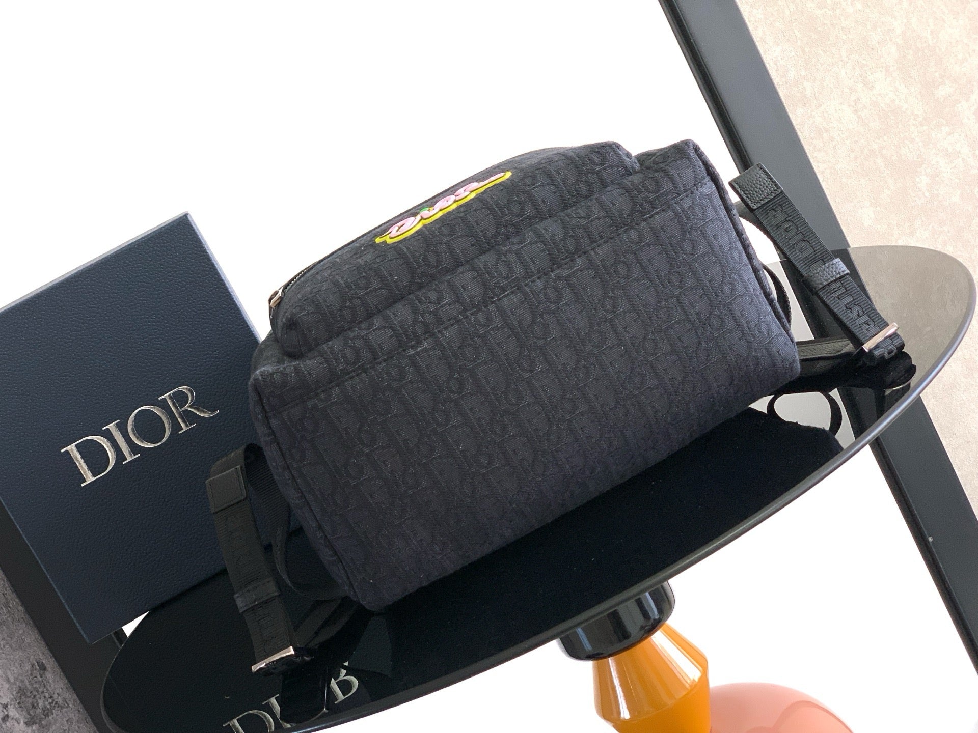 Dark Blue and Black Backpack