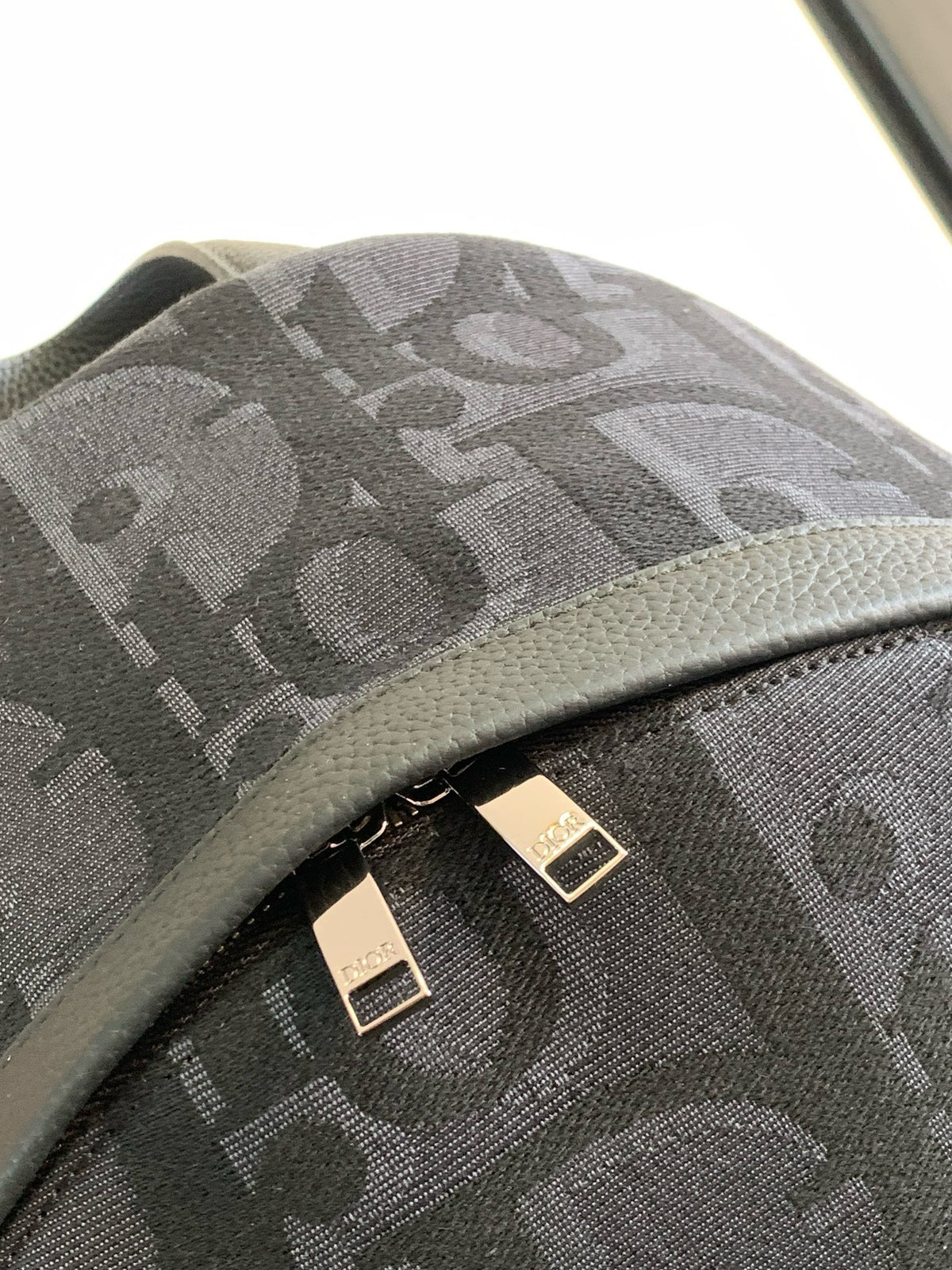 Dark Blue and Beige Backpack