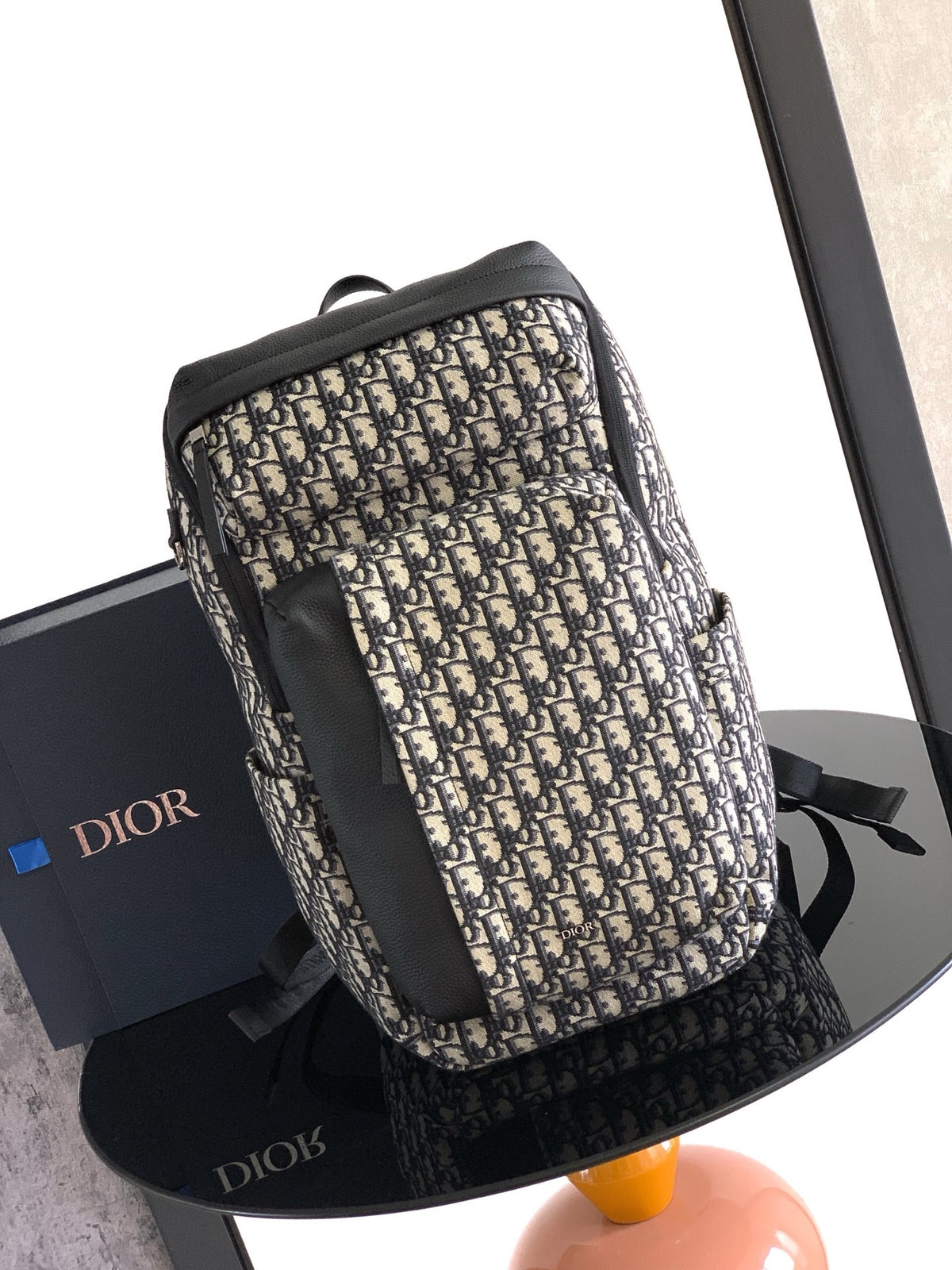 Black and Beige Backpack - FashionHype.xyz