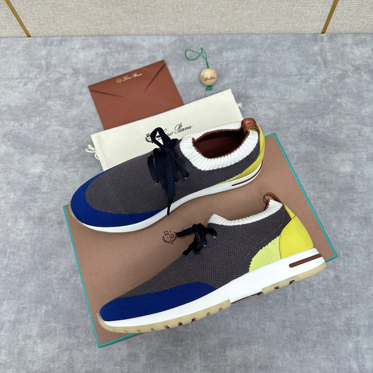 Blue, grey and Black Shoes
