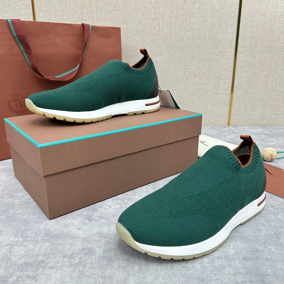 Rust, Forest Green, Navy Shoes