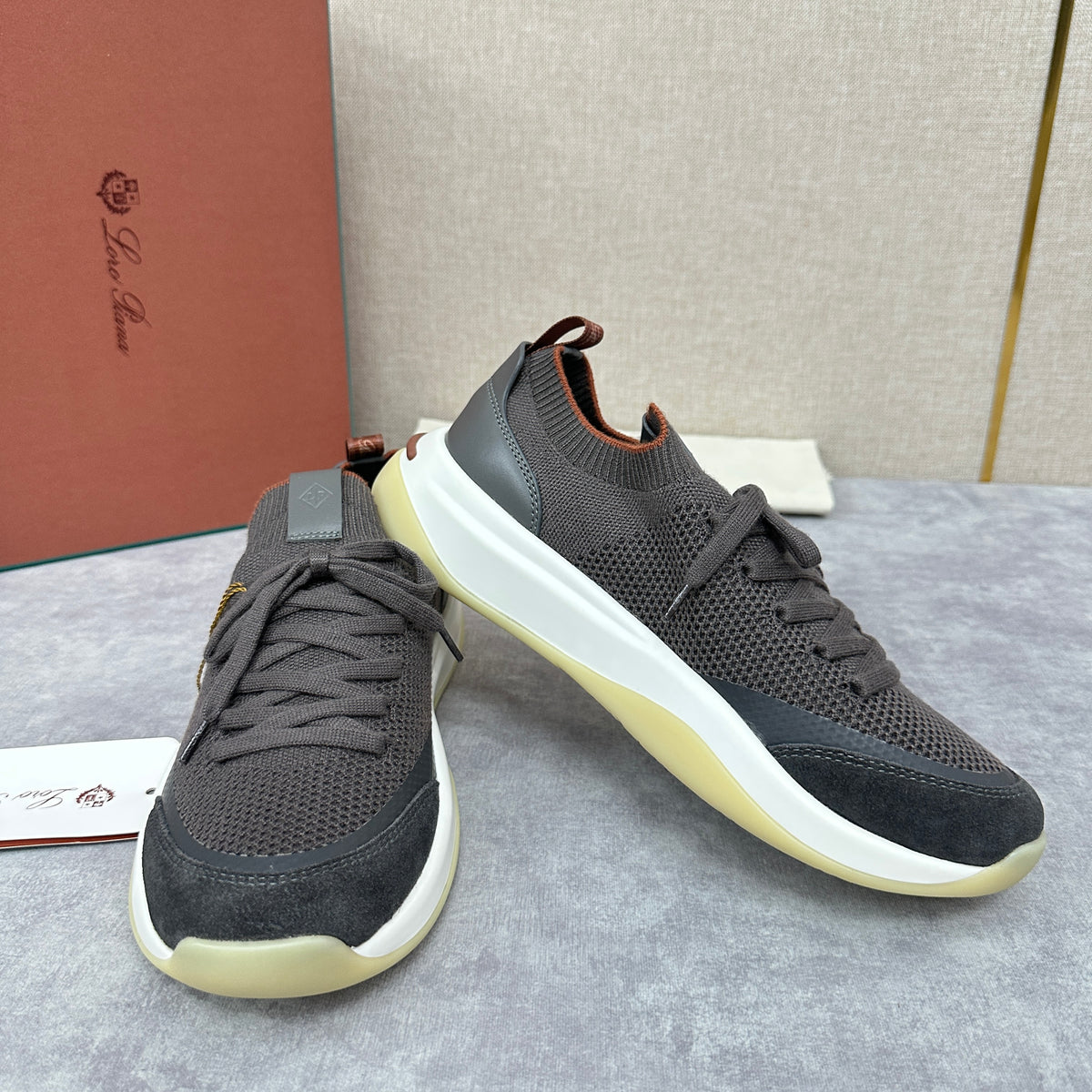 Light Grey, Beige, Black and Charcoal Grey Shoes