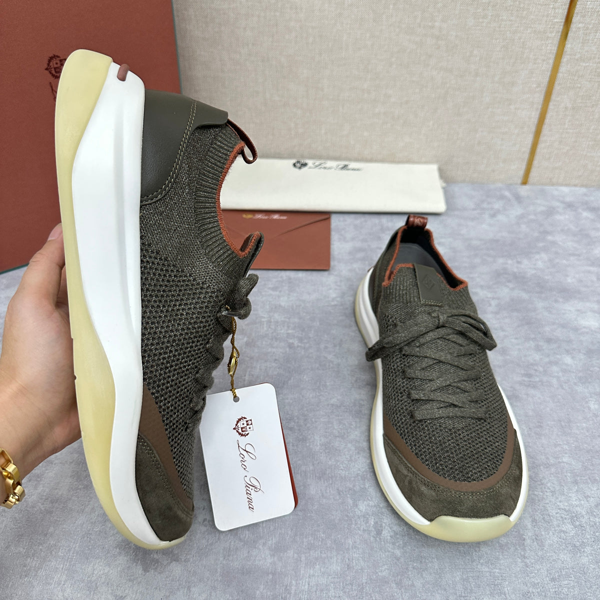 Olive Green, Black and Olive Brown Shoes