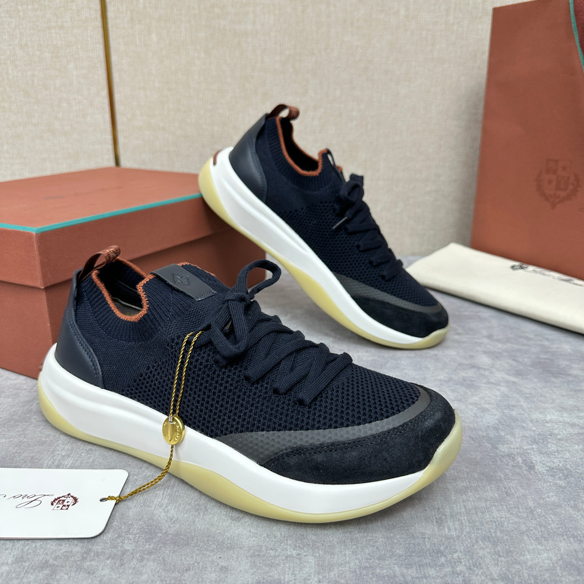 White, Black and Blue Shoes