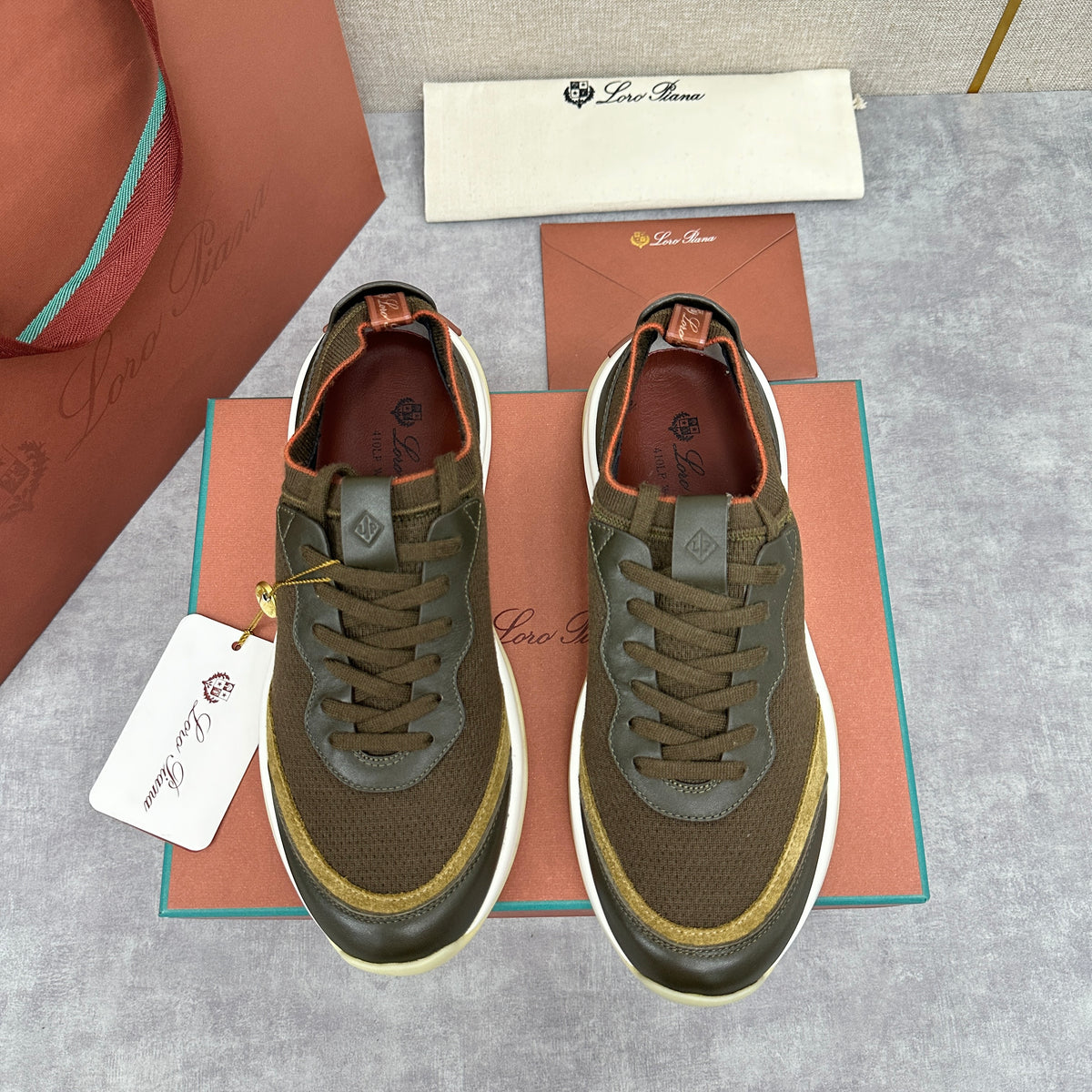 Olive Green, Black and Olive Brown Shoes