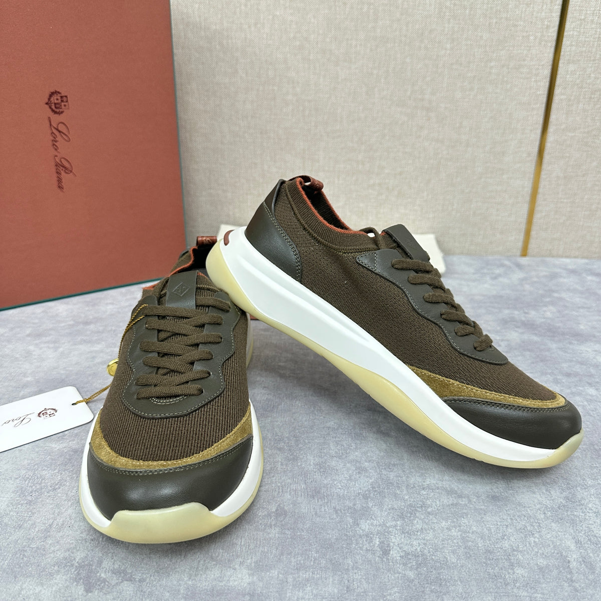 Olive Green, Black and Olive Brown Shoes
