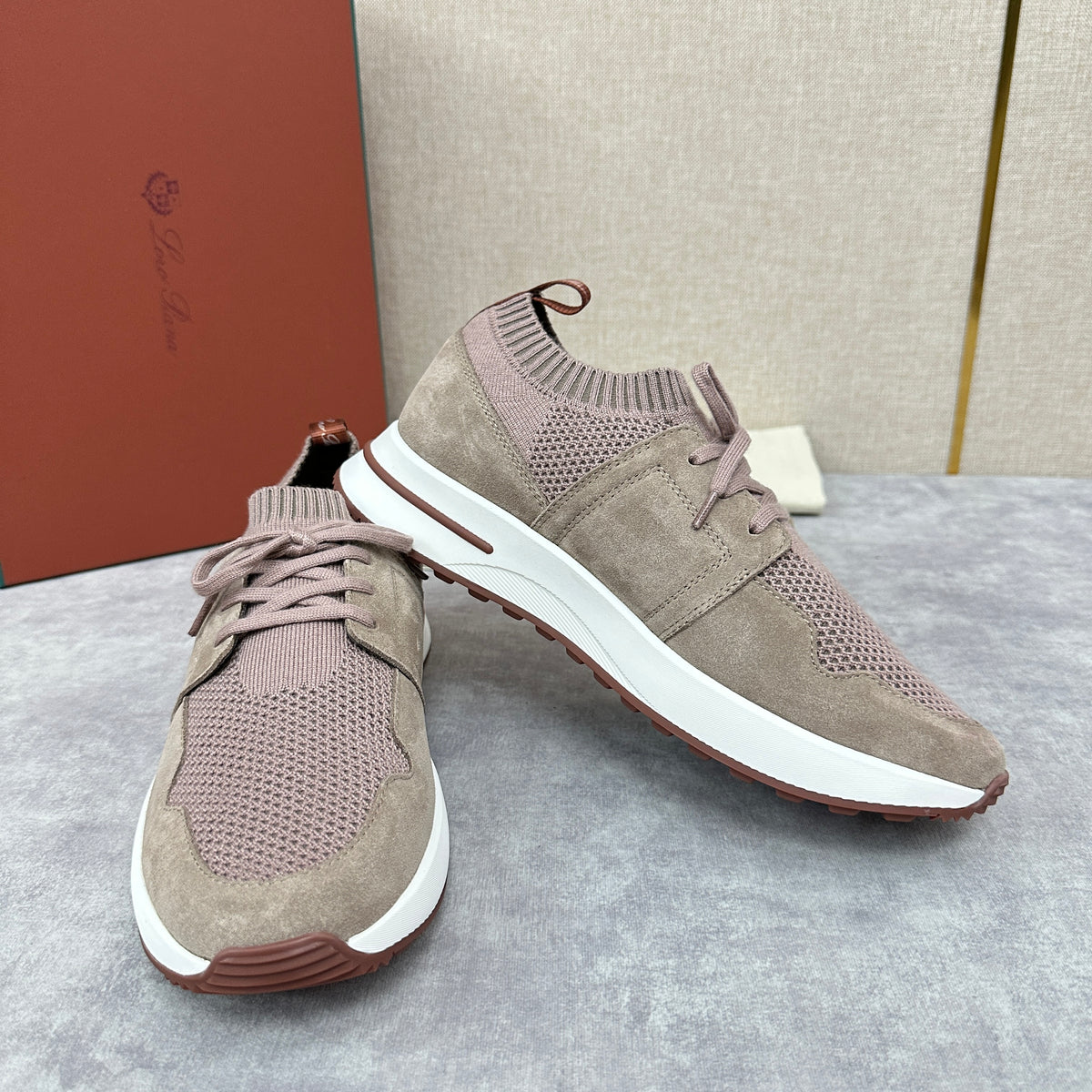 Grey, Blue, Pink and Black Shoes - FashionHype.xyz