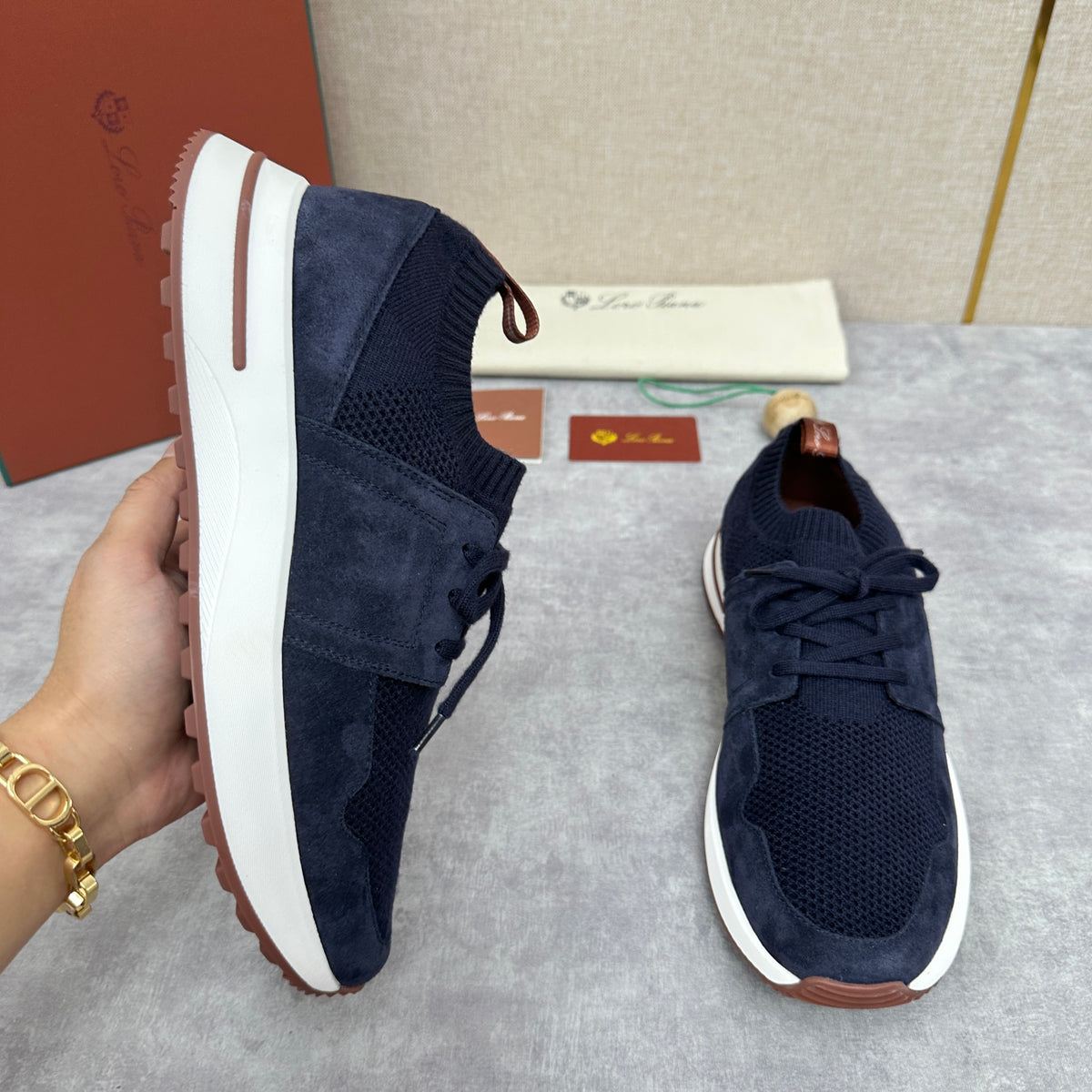 Grey, Blue, Pink and Black Shoes - FashionHype.xyz