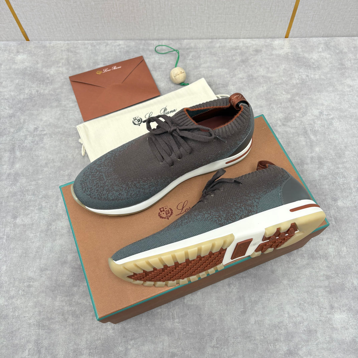 Brown, Blue and Black Shoes