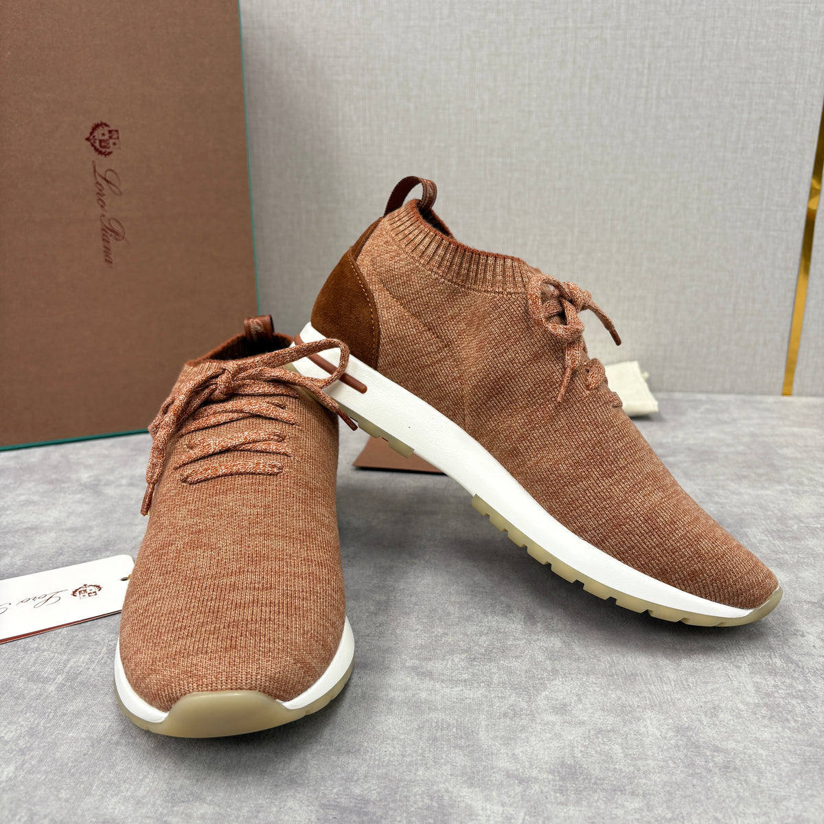 Brown, Blue Black and Grey Shoes - FashionHype.xyz