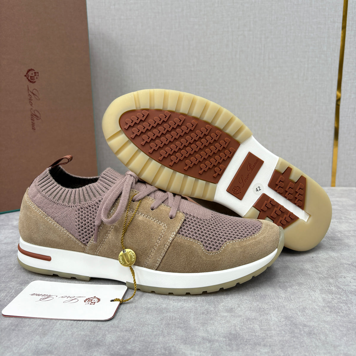 Light Grey, Blush Pink, Olive Green and Blue Grey Shoes - FashionHype.xyz