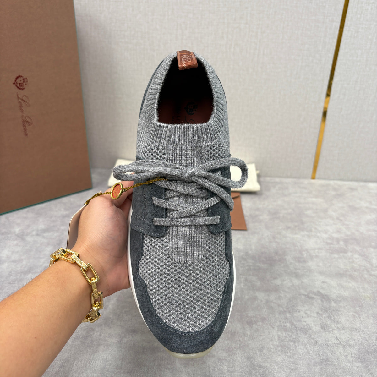 Light grey, Dark grey, Blue and Black shoes - FashionHype.xyz