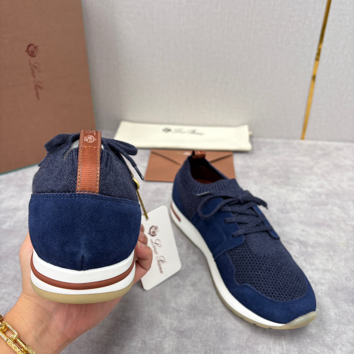 Light grey, Dark grey, Blue and Black shoes - FashionHype.xyz