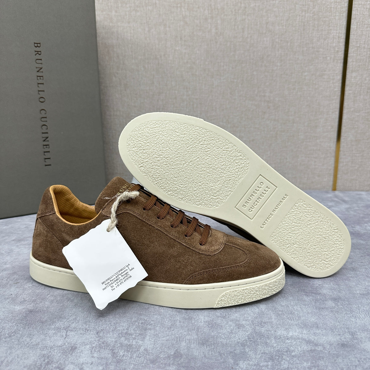 Blue Grey, Tan Brown, Grey, Olive Green, and Dark Brown Shoes - FashionHype.xyz