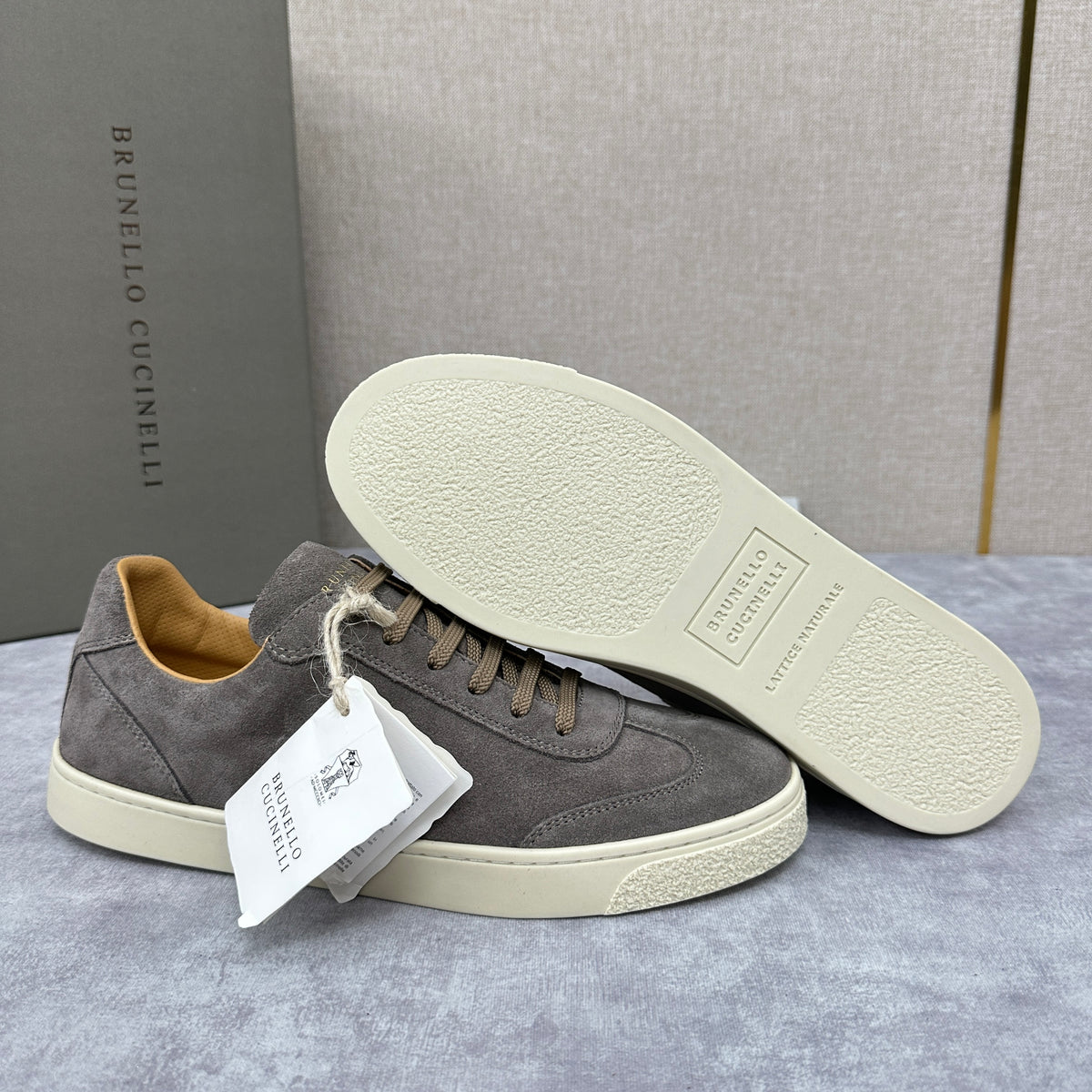 Blue Grey, Tan Brown, Grey, Olive Green, and Dark Brown Shoes - FashionHype.xyz