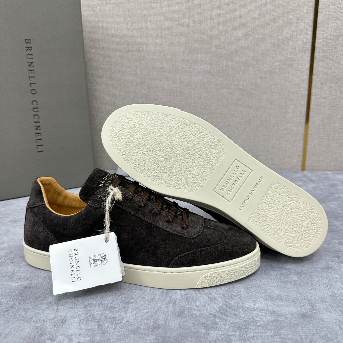 Blue Grey, Tan Brown, Grey, Olive Green, and Dark Brown Shoes - FashionHype.xyz