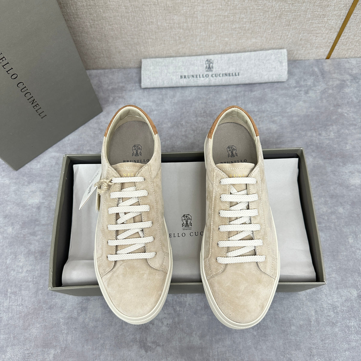 Light grey and Beige Shoes - FashionHype.xyz