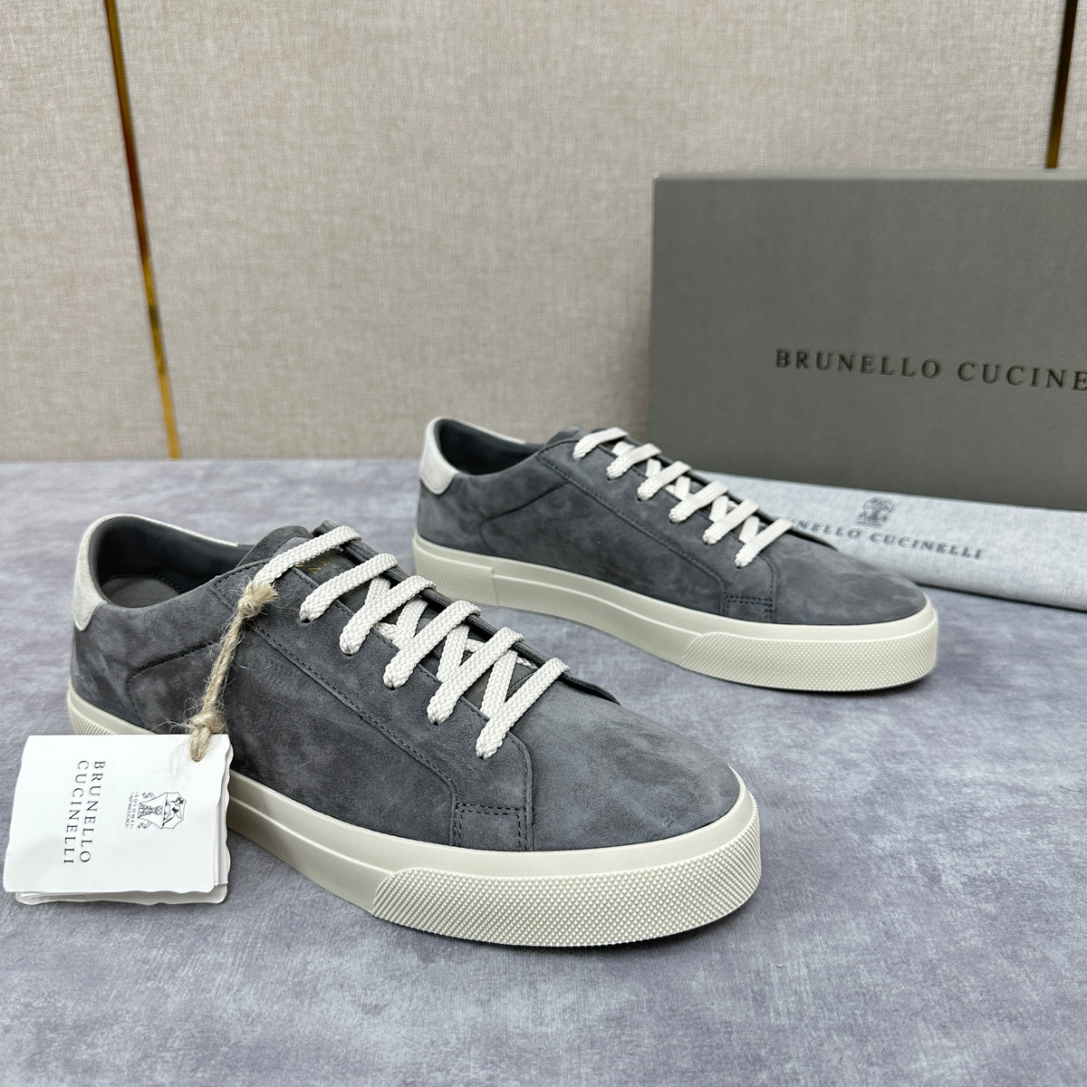 Grey, Blue Grey and Navy Blue Shoes