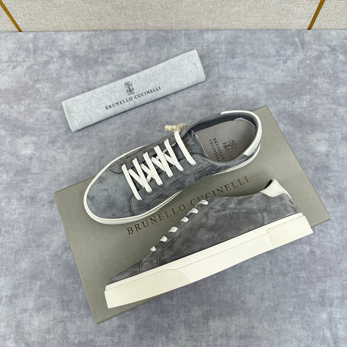 Grey, Blue Grey and Navy Blue Shoes