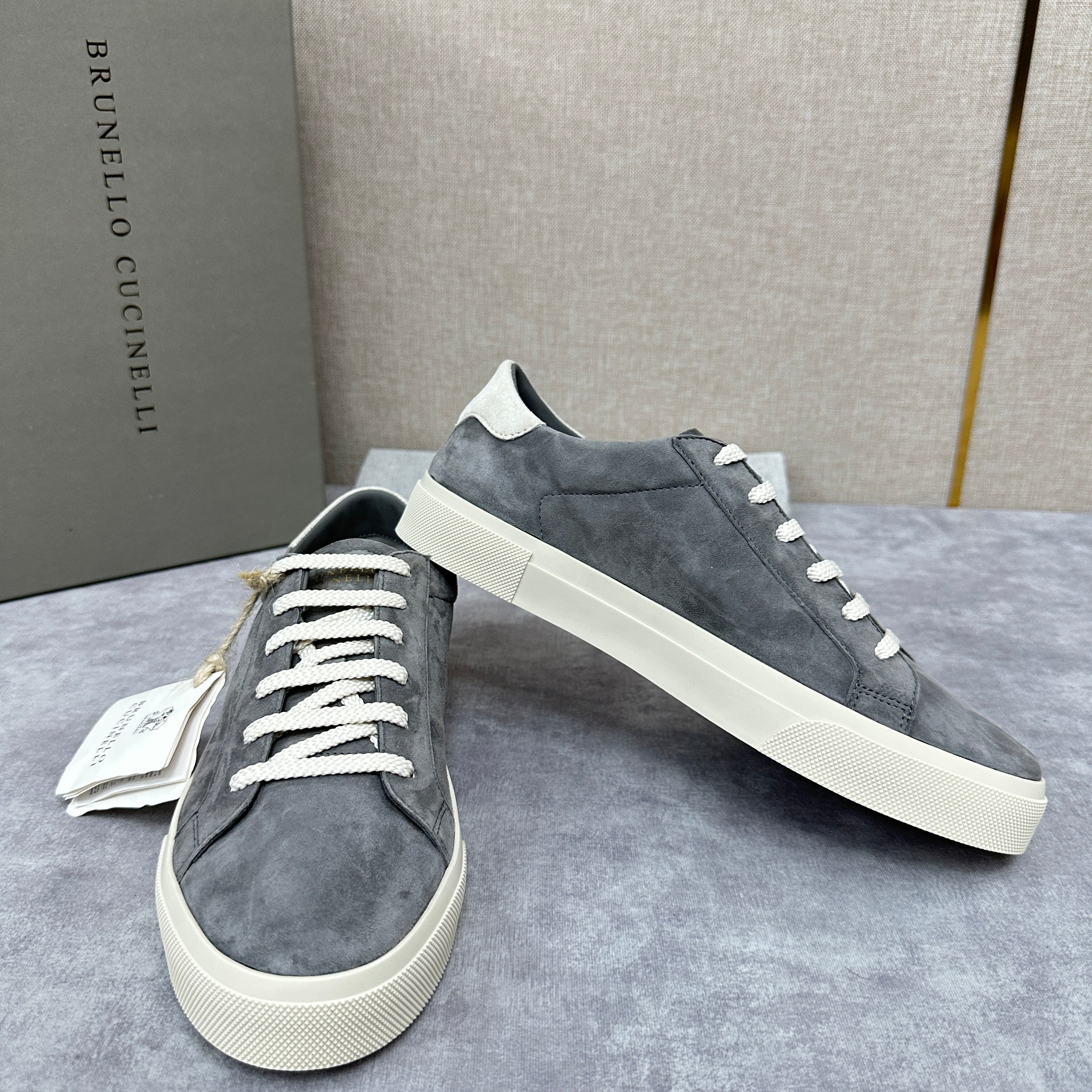 Grey, Blue Grey and Navy Blue Shoes