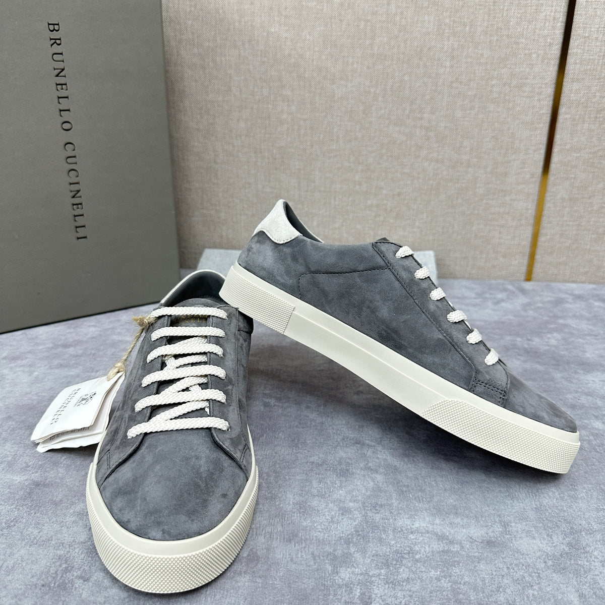 Grey, Blue Grey and Navy Blue Shoes