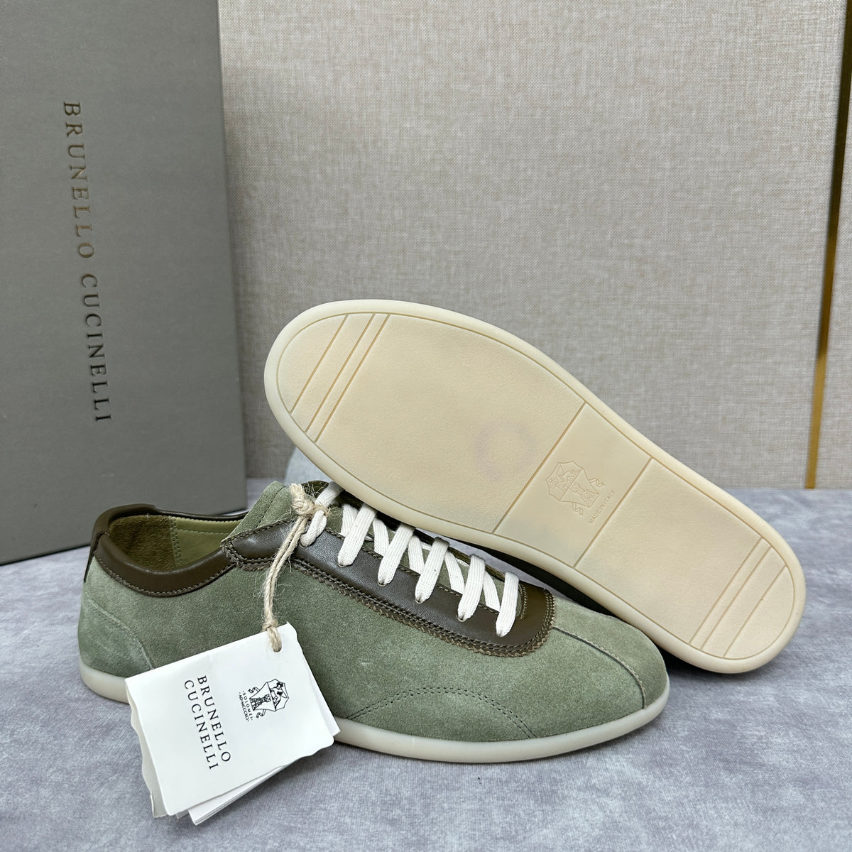 Olive Green, Navy Blue and Black Shoes