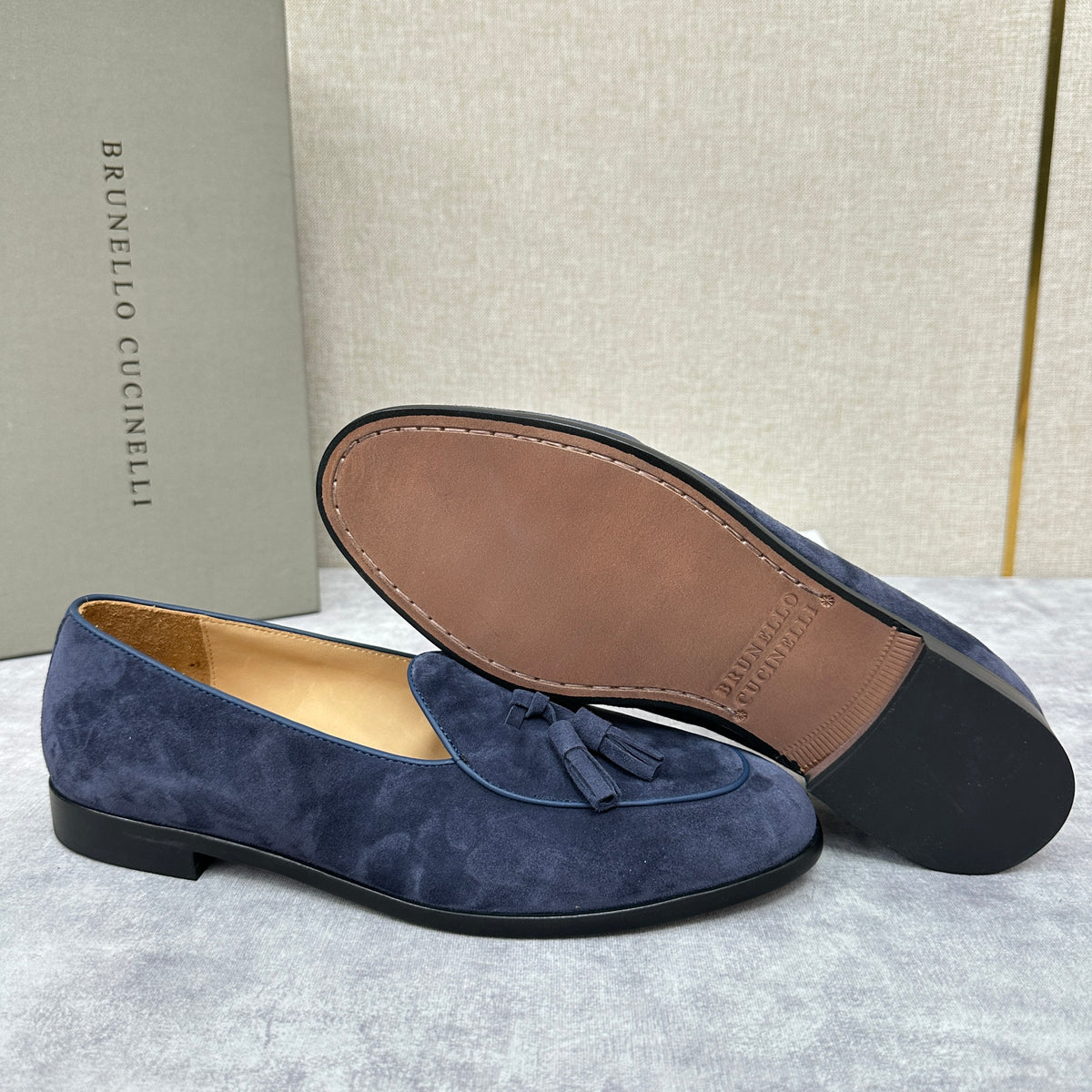 Light brown, Brown, Dark brown and Blue Shoes - FashionHype.xyz