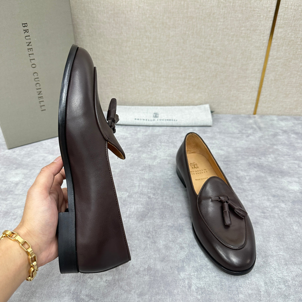 Black, Dark brown and Dark grey Shoes