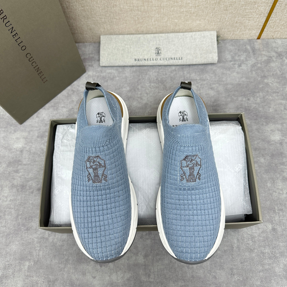 Light grey, Sky blue, Green, Blue and Black Shoes