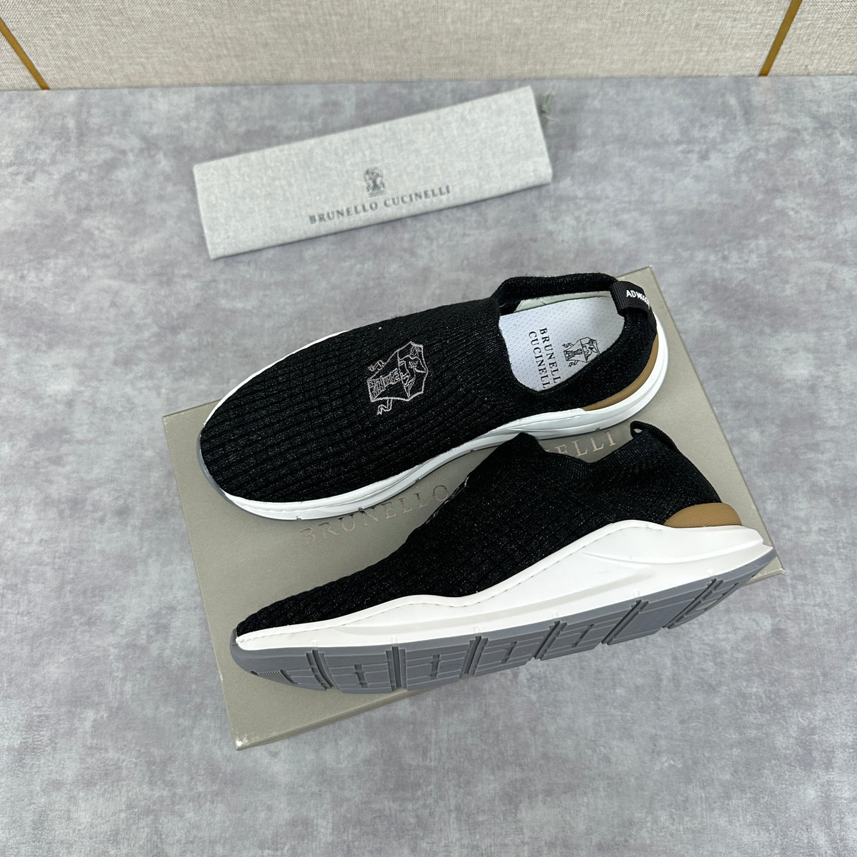 Grey, Blue and Black Shoes