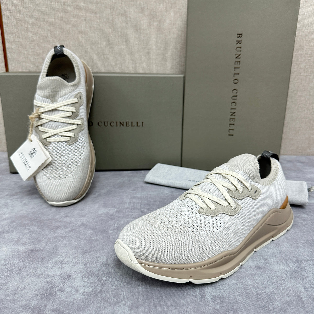 Off-white, Grey and Blue Shoes - FashionHype.xyz