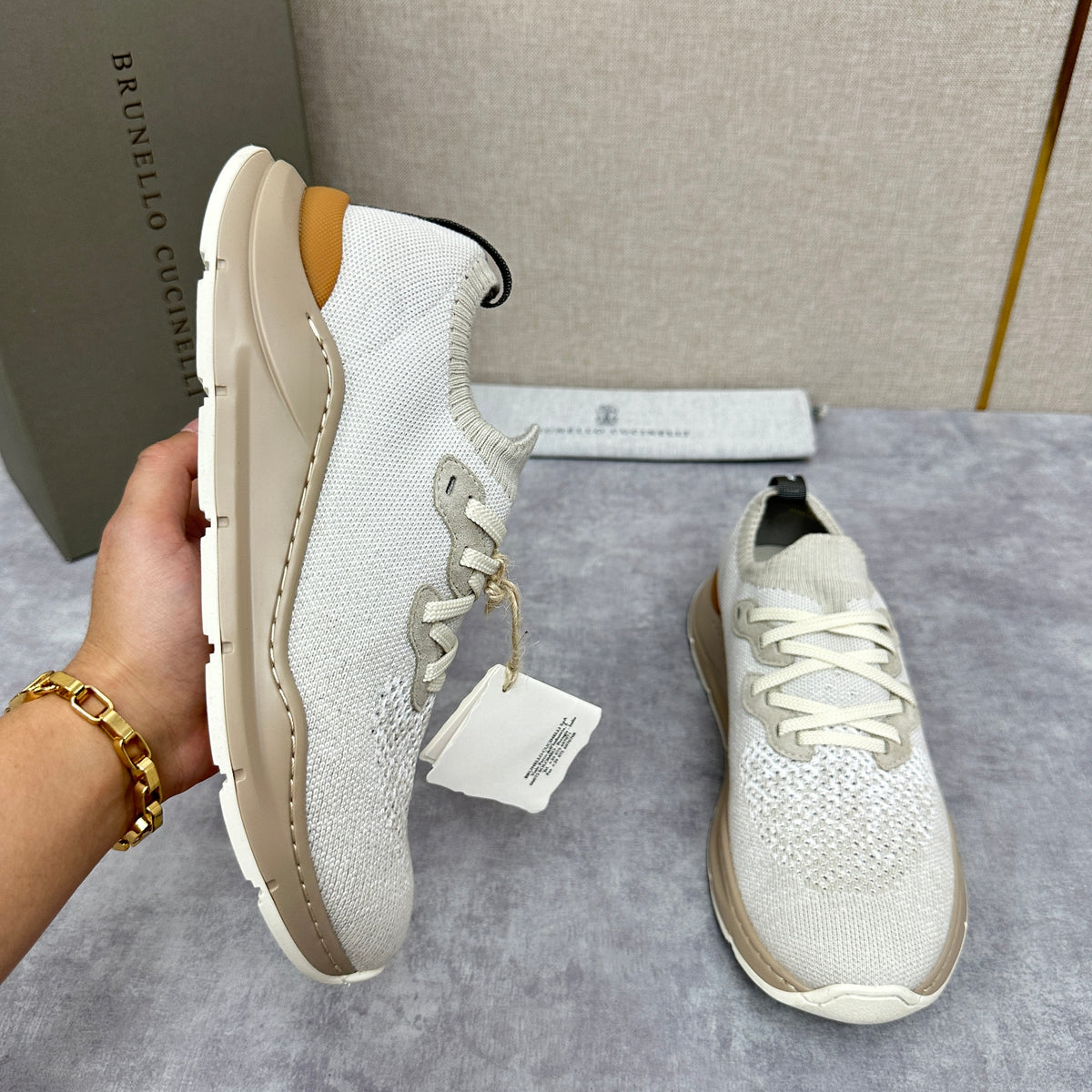 Off-white, Grey and Blue Shoes - FashionHype.xyz