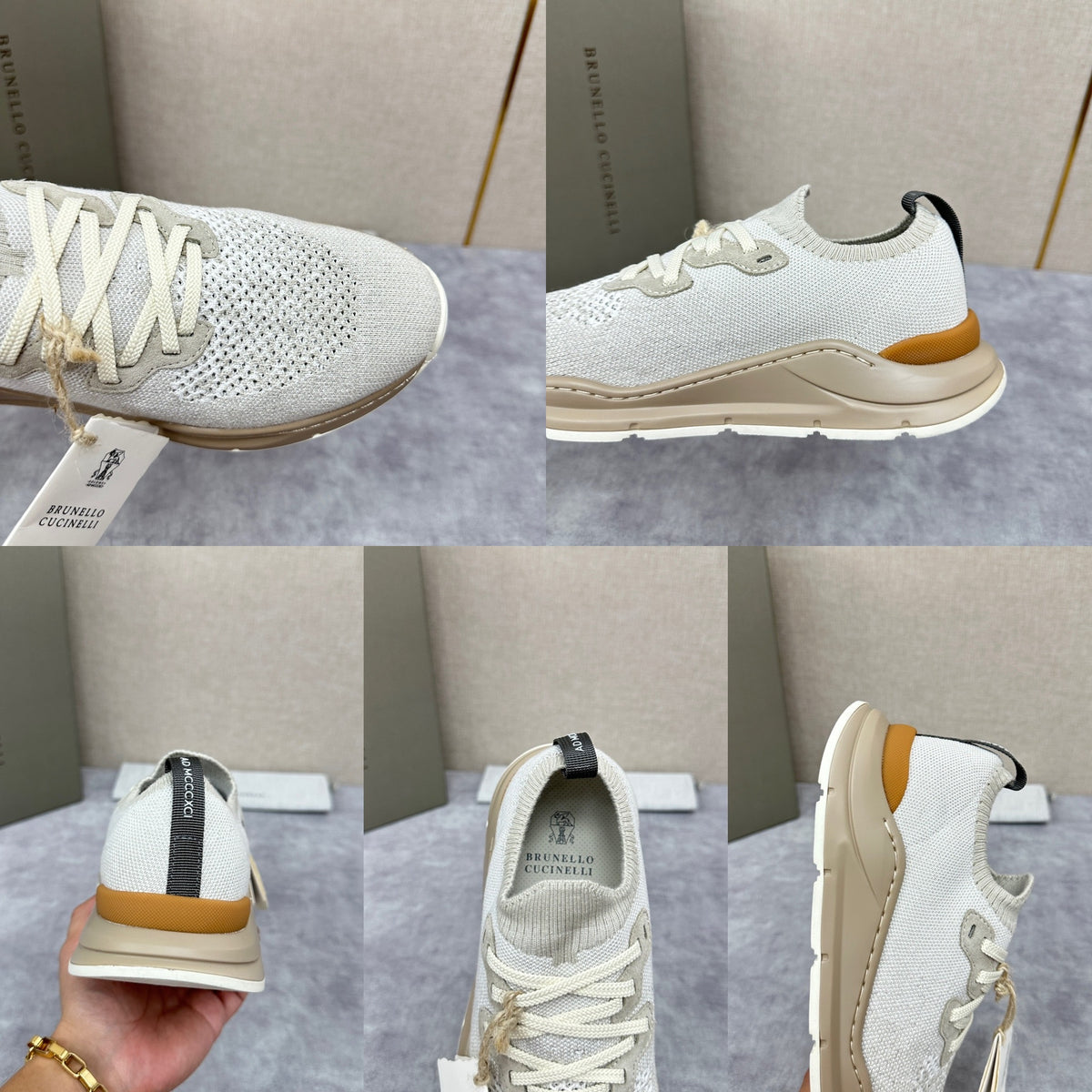 Off-white, Grey and Blue Shoes - FashionHype.xyz
