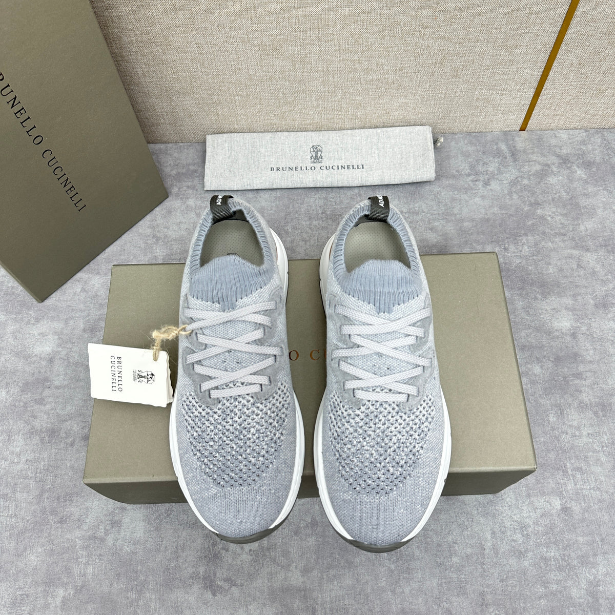 Off-white, Grey and Blue Shoes - FashionHype.xyz