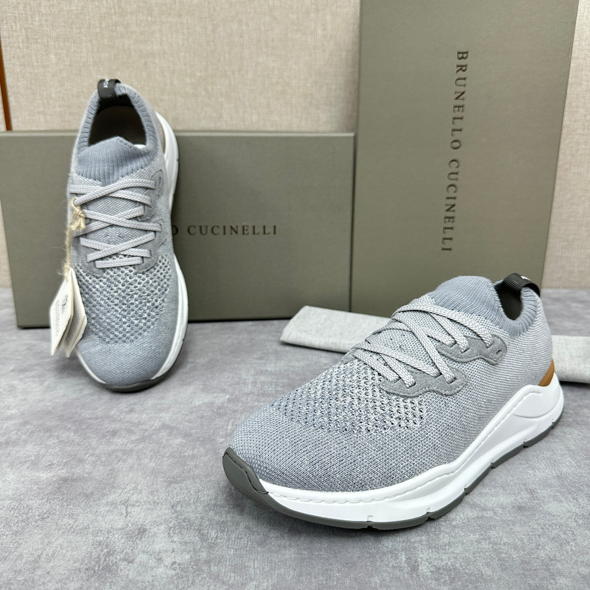 Off-white, Grey and Blue Shoes - FashionHype.xyz