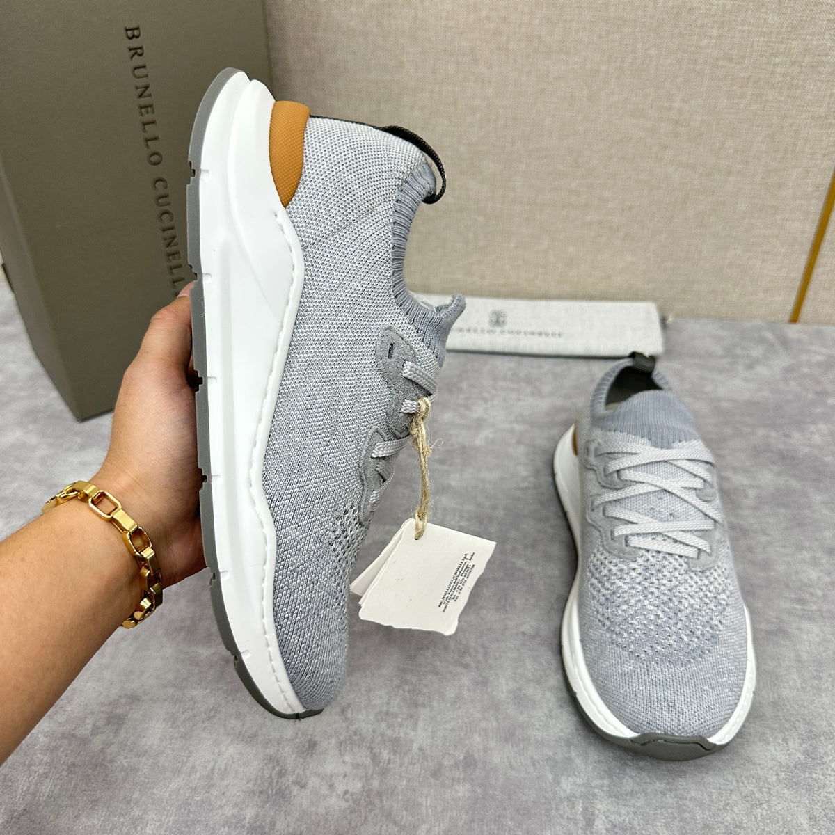 Off-white, Grey and Blue Shoes - FashionHype.xyz