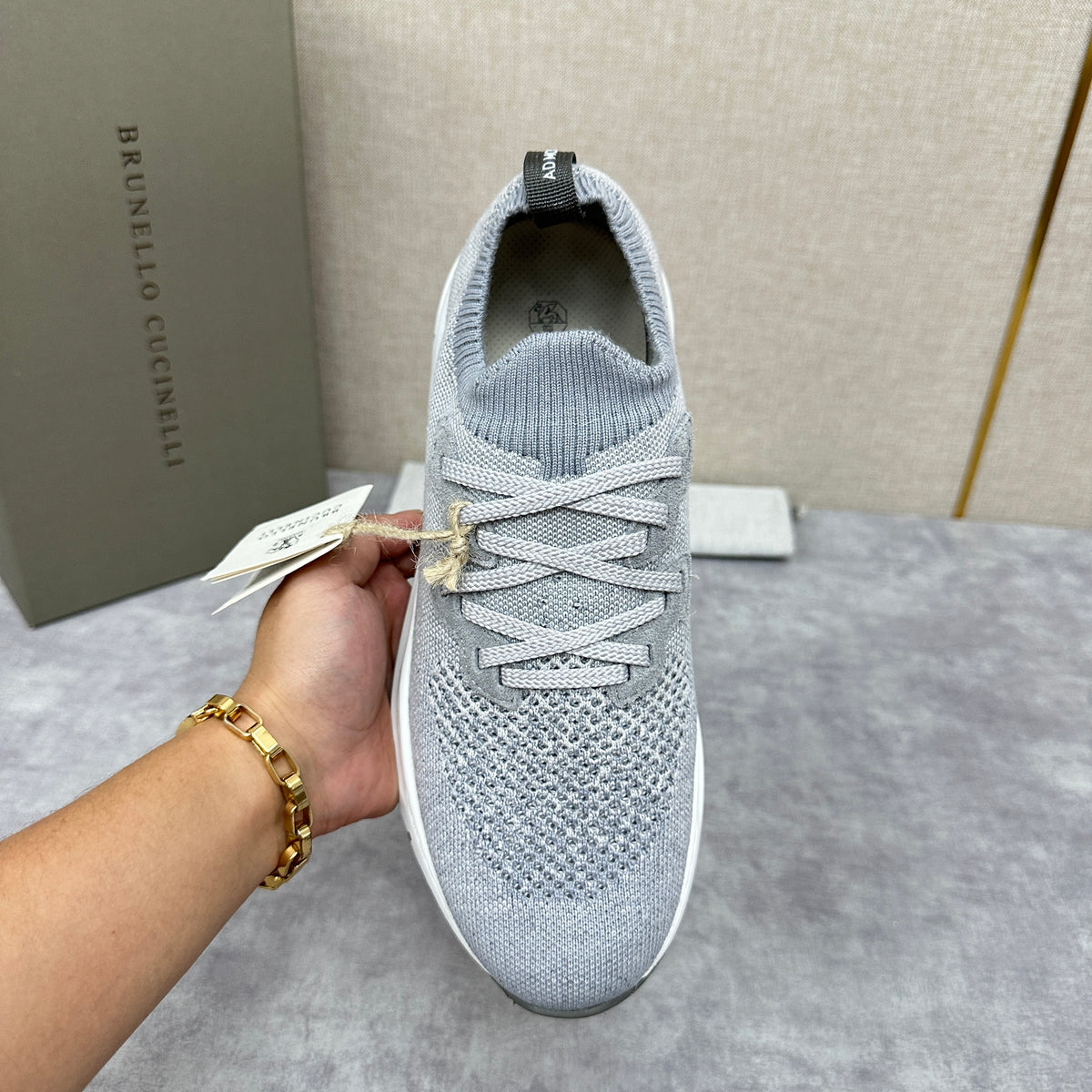 Off-white, Grey and Blue Shoes - FashionHype.xyz