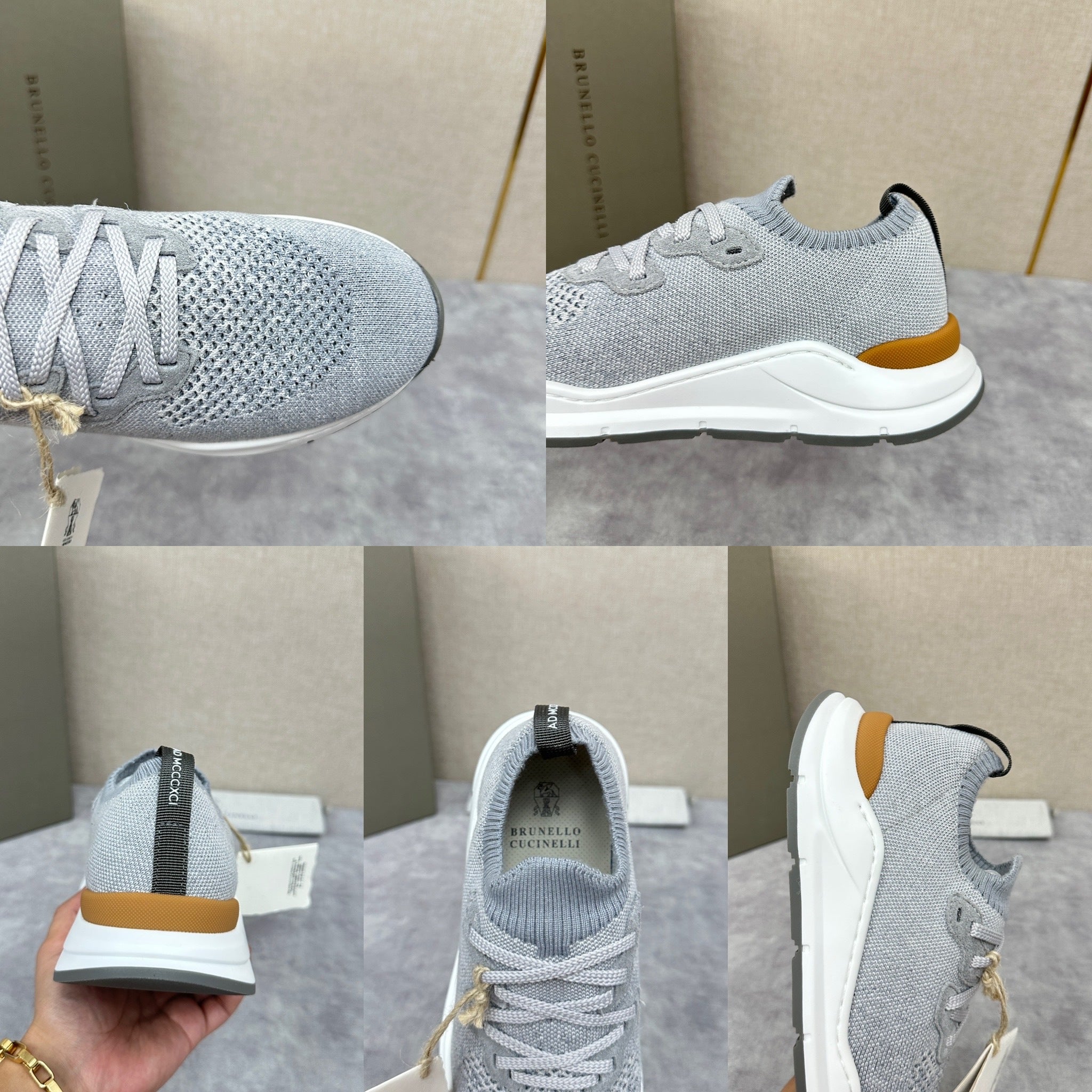Off-white, Grey and Blue Shoes - FashionHype.xyz
