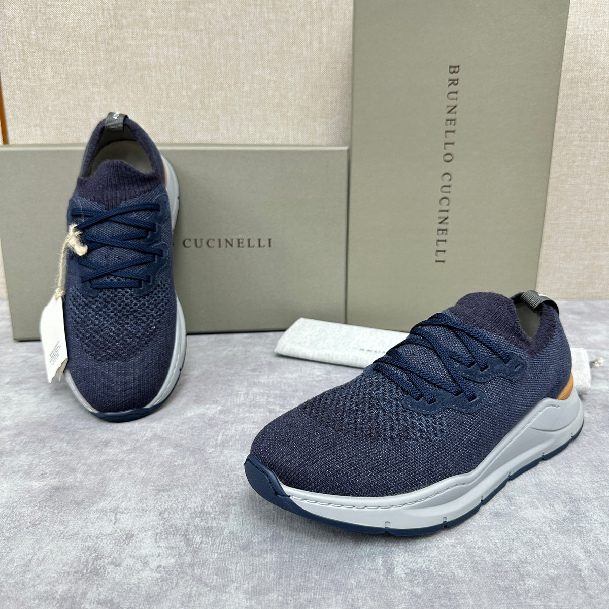 Off-white, Grey and Blue Shoes - FashionHype.xyz