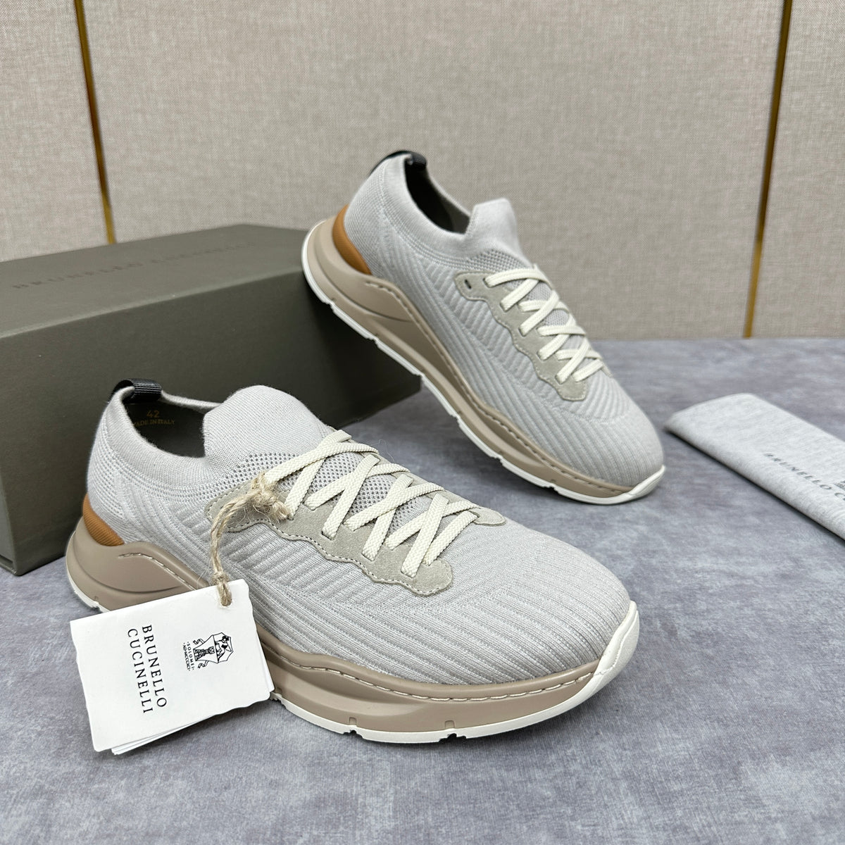 Grey, Dark grey, Blue and Black Shoes