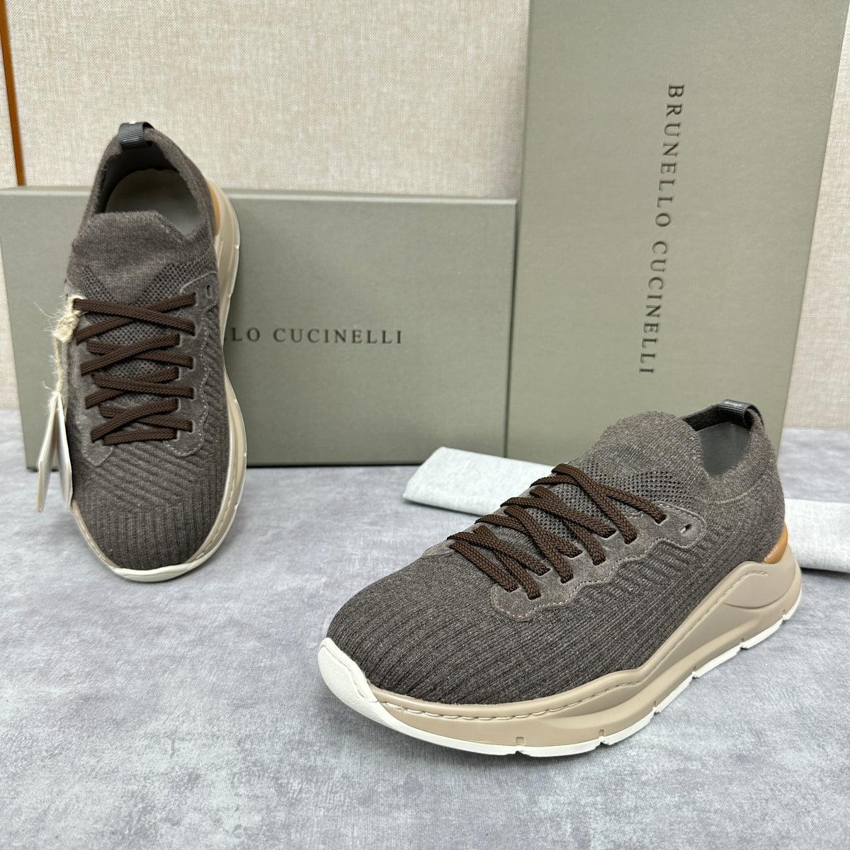 Dark grey and Black Shoes - FashionHype.xyz