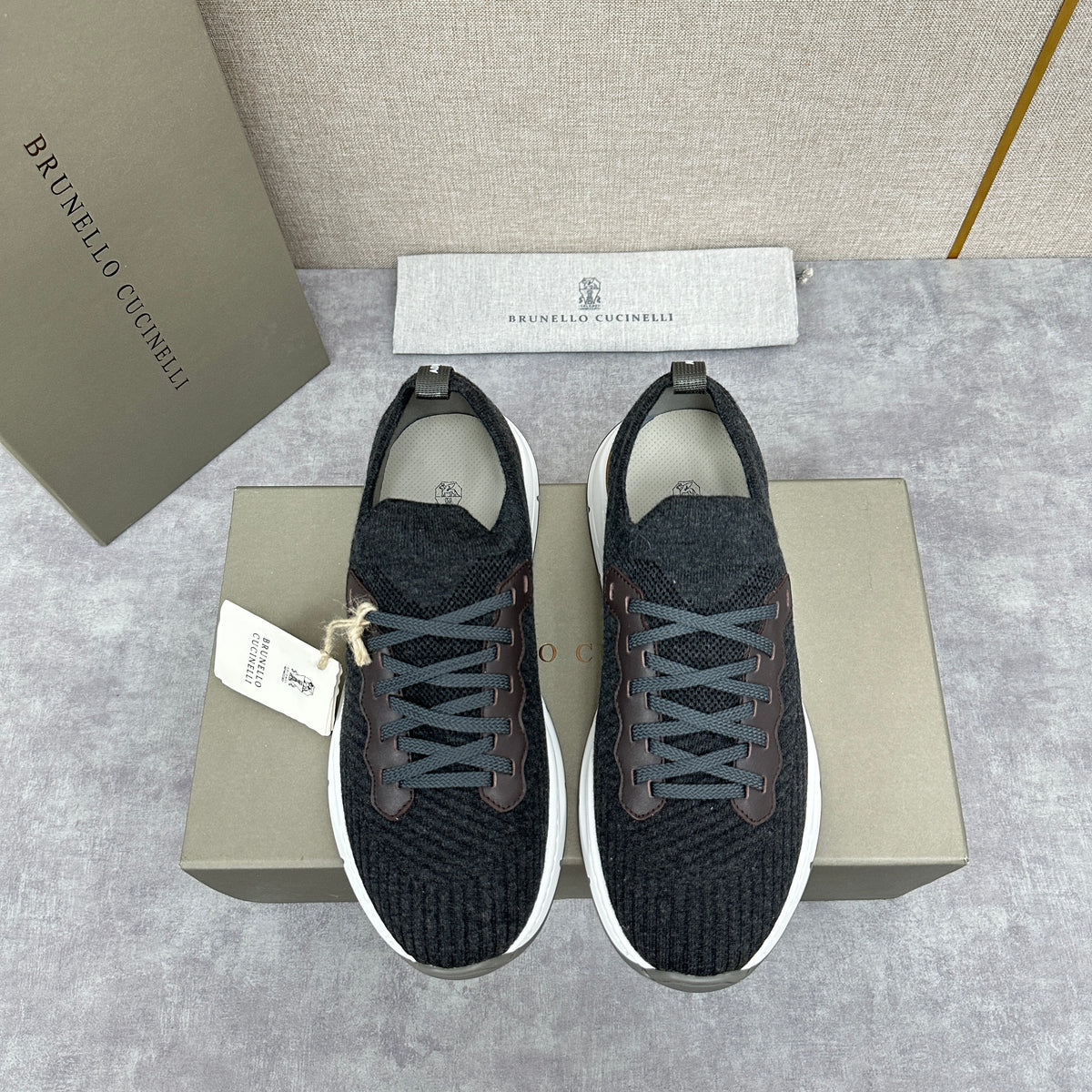 Dark grey and Black Shoes - FashionHype.xyz