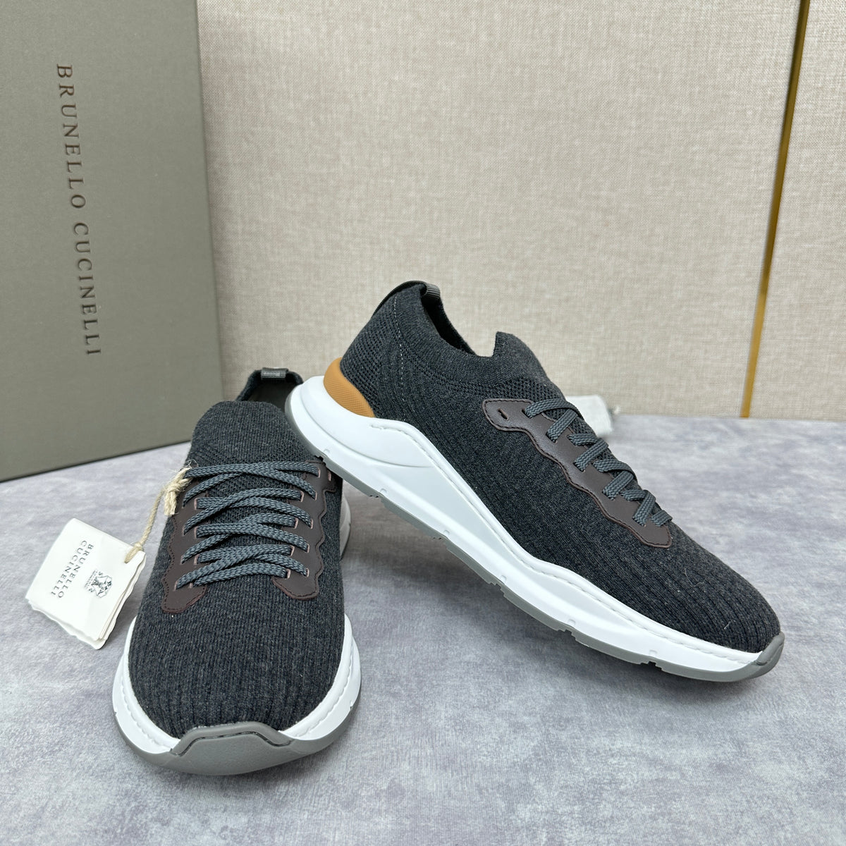 Dark grey and Black Shoes - FashionHype.xyz