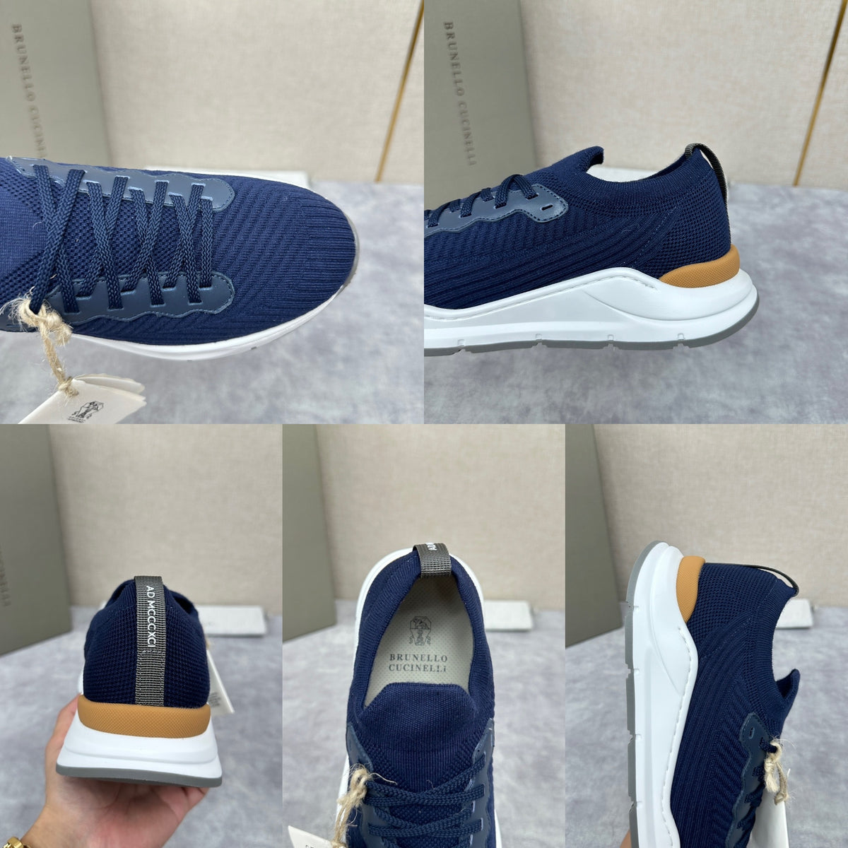 Grey, Dark grey, Blue and Black Shoes